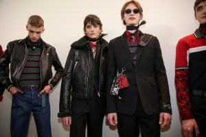 Backstage at Dior Homme Men's Fall 2018
