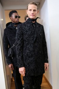 Backstage at Dior Homme Men's Fall 2018
