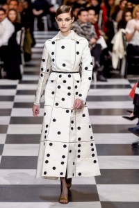 Model on the catwalk