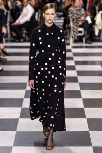 Model on the catwalk