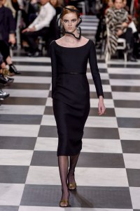 Model on the catwalk
