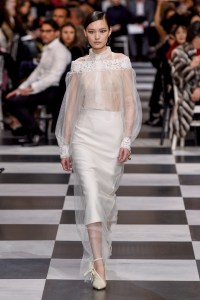 Model on the catwalk