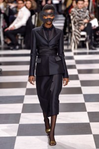 Model on the catwalk