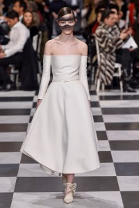 Model on the catwalk