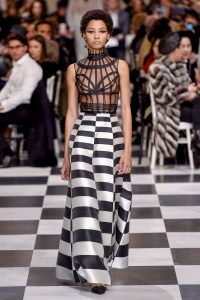 Model on the catwalk