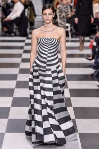Model on the catwalk