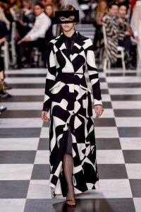 Model on the catwalk