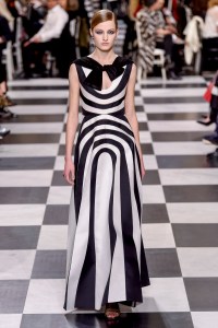 Model on the catwalk
