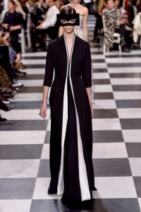 Model on the catwalk