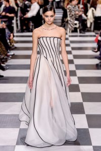 Model on the catwalk