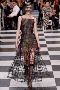 Model on the catwalk