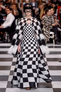 Model on the catwalk