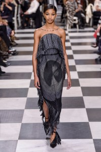 Model on the catwalk
