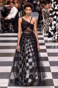 Model on the catwalk