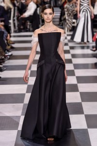 Model on the catwalk