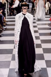 Model on the catwalk