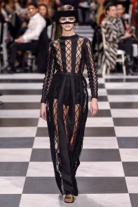 Model on the catwalk