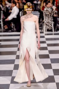 Model on the catwalk