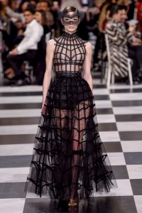 Model on the catwalk