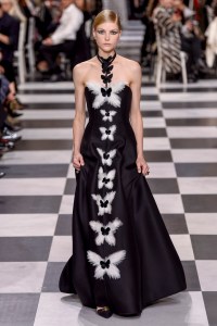 Model on the catwalk