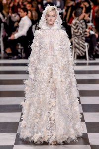 Model on the catwalk