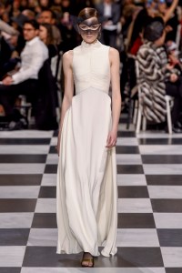 Model on the catwalk