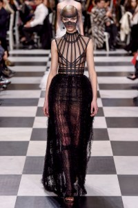 Model on the catwalk