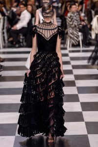 Model on the catwalk