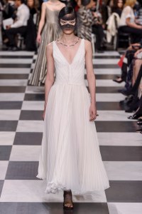 Model on the catwalk