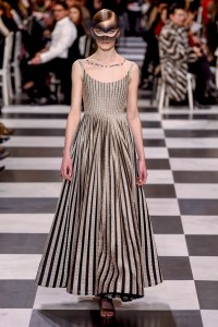 Model on the catwalk