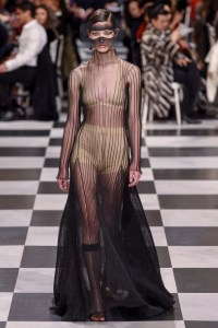 Model on the catwalk