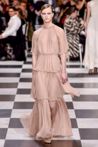 Model on the catwalk