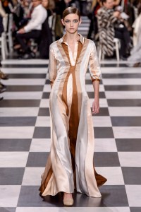 Model on the catwalk