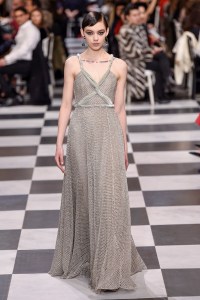 Model on the catwalk