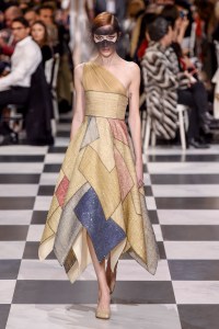 Model on the catwalk