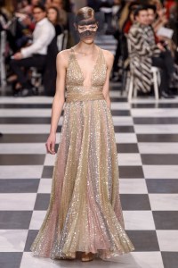 Model on the catwalk