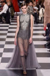 Model on the catwalk