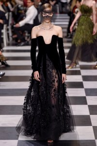 Model on the catwalk