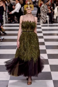 Model on the catwalk