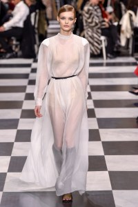 Model on the catwalk