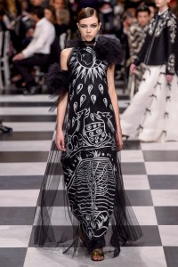 Model on the catwalk