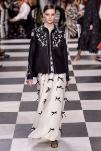 Model on the catwalk