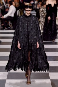 Model on the catwalk