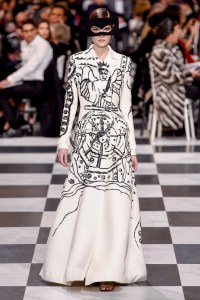 Model on the catwalk