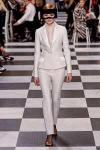 Model on the catwalk
