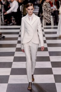 Model on the catwalk