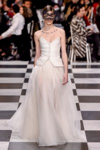 Model on the catwalk