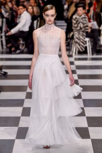 Model on the catwalk