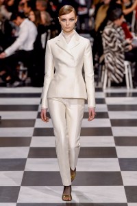Model on the catwalk