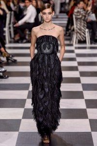Model on the catwalk